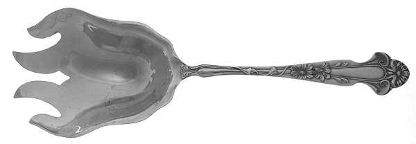 Daisy (Sterling) Solid Salad Serving Fork