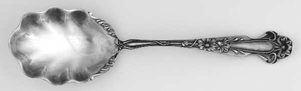 Daisy (Sterling) Monogram Sugar Shell Spoon