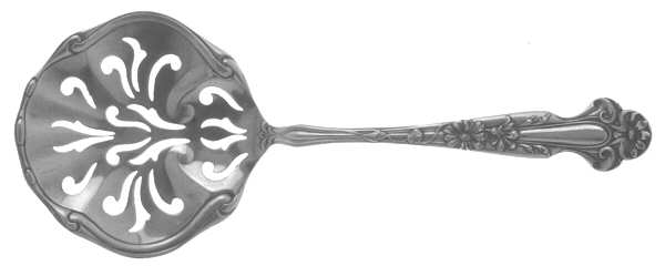 Daisy (Sterling) Tomato Server, Solid Piece