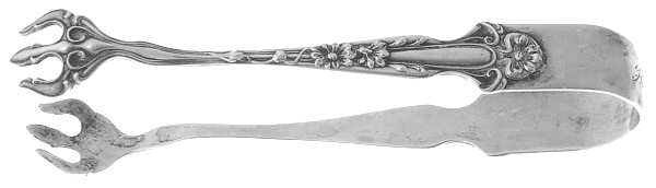 Daisy (Sterling) Small Sugar Tongs by R. Blackinton & Co