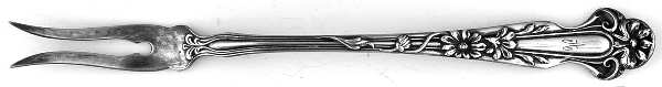 Daisy (Sterling) Two-Tine Butter Pick