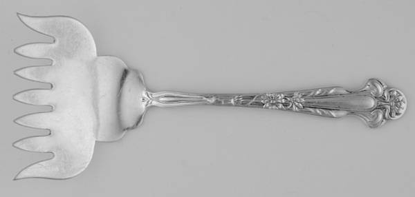 Daisy (Sterling) Small Solid Tined Sardine Serving Fork