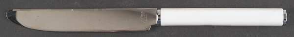 Oval-White Handle (Stainless) New French Hollow Knife