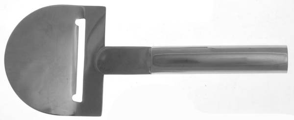 Oval Steel (Stainless, Glossy) Cheese Plane with Stainless Plane