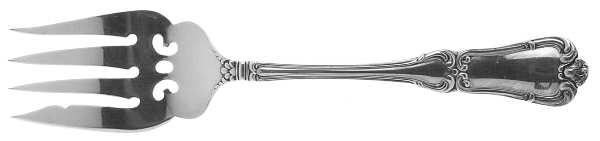 Francis I (Sterling, No Monograms) Small Solid Cold Meat Serving Fork