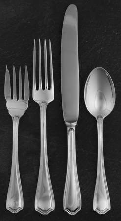 Georgian (Sterling, No Monograms) 4 Piece Place Size Setting