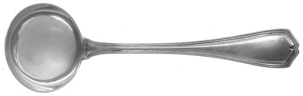 Georgian (Sterling, No Monograms) Round Bowl Soup Spoon (Bouillon)