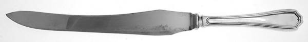Georgian (Sterling, No Monograms) Large Stainless Blade Roast Carving Knife