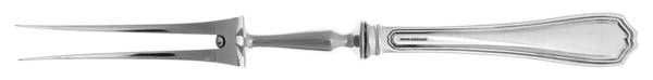 Georgian (Sterling, No Monograms) Large Stainless-Prong Roast Carving Fork