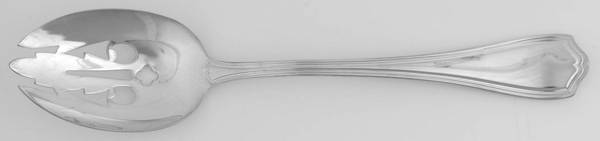 Georgian (Sterling, No Monograms) Pierced Tablespoon (Serving Spoon)