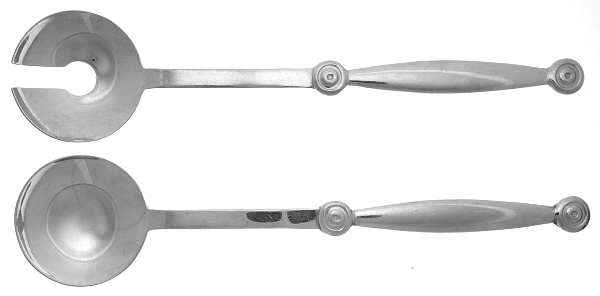 Birka (Stainless) (2 Pc) Solid Salad Set
