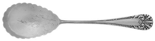 BMS14 (Sterling) Bright Cut Bowl Sugar Spoon