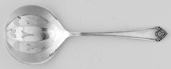 BMS15 (Sterling) Small Pierced Nut Serving Spoon