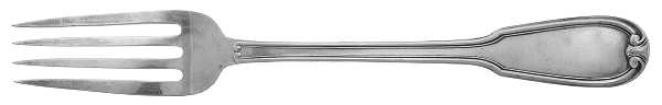 Lucrezia (Sterling) Solid Serving Fork