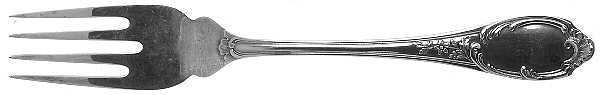 Monte Mario (Sterling, 1996) Large Individual Solid Fish/Salad Fork
