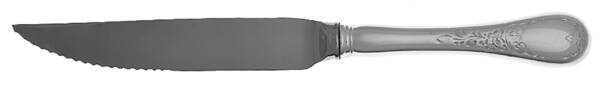 Queen Mary (Silverplate) Steak Knife Individual Hollow, Serrate HC