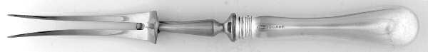 Queen Mary (Silverplate) Large Stainless-Prong Roast Carving Fork