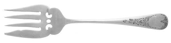 Queen Mary (Silverplate) Small Solid Cold Meat Serving Fork