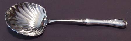 Queen Mary (Silverplate) Casserole Spoon with Stainless Shell Bowl