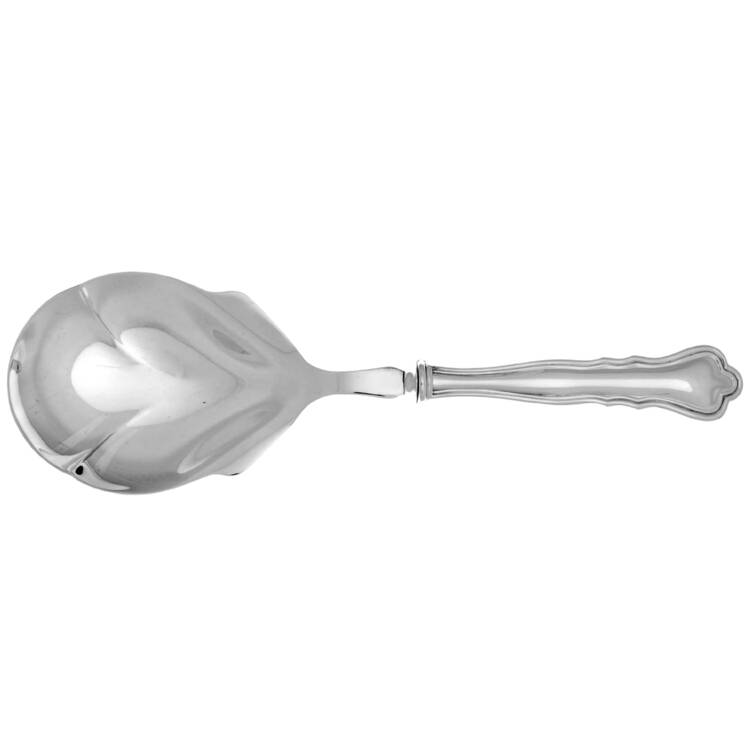 Chippendale (Silverplate) Casserole Spoon with Silverplate Shell Bowl