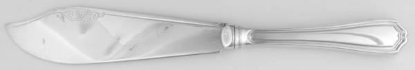 Georgian Plate (Silverplate) Large Hollow Handle Fish Serving Knife