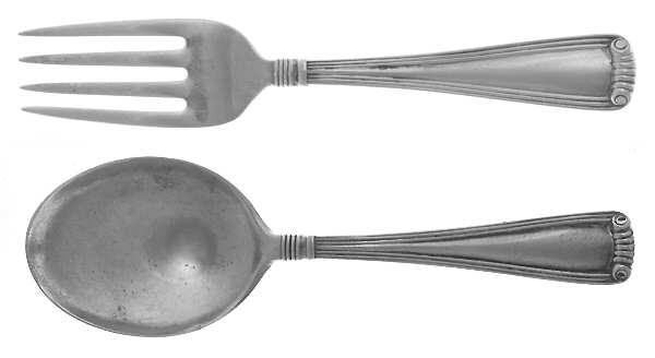Marie Louise (Sterling, 1939, No Monograms) 2 Pc Baby Set (BF, BS)