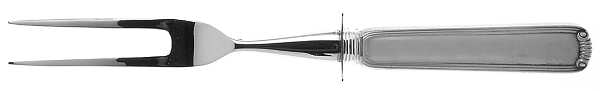 Marie Louise (Sterling, 1939, No Monograms) Small Steak Carving Fork with Stainless Prongs