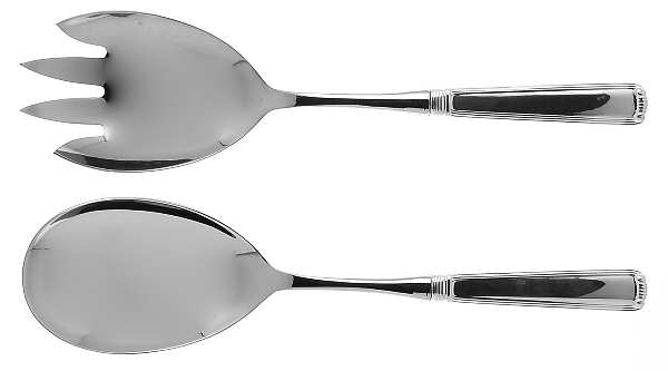 Marie Louise (Sterling, 1939, No Monograms) 2 Pc Salad Set with Stainless Bowl
