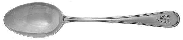 Colonial Thread (Sterling) Monogram Teaspoon