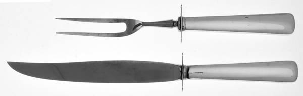 Compton (Sterling, 1950) Small Steak 2-Piece Carving Set w/Stainless Blade by R. Blackinton & Co