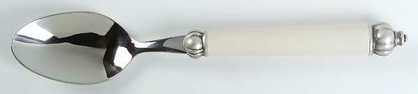 Medieval-Marbleized Ivory (Stainless) Place/Oval Soup Spoon