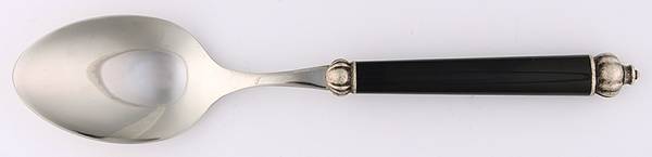 Medieval-Black (Stainless) Solid Salad Serving Spoon
