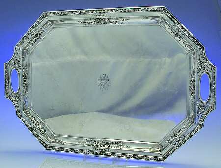 041 (Sterling, Hollowware) Large Waiter Tray