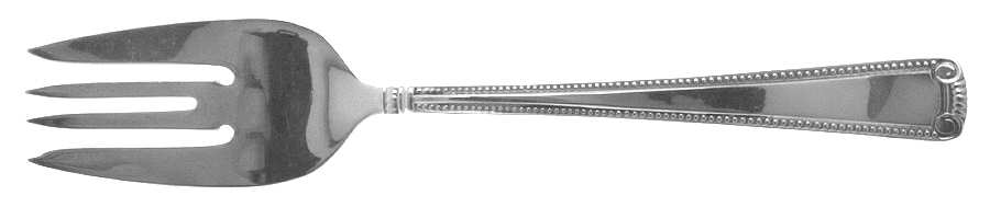 Scroll & Bead (Sterling, 1940, No Monograms) Individual Salad Fork by R. Blackinton & Co