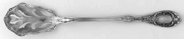 BAO2 (STERLING) Pierced Bowl Short Handle Olive Spoon