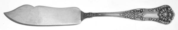 Queens (Sterling) Flat Handle Master Butter Knife