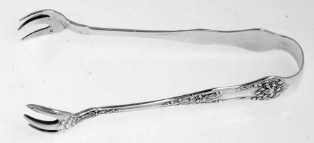 Queens (Sterling) Sugar Tongs