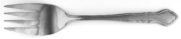 BAG17 (STAINLESS) Small Solid Cold Meat Serving Fork