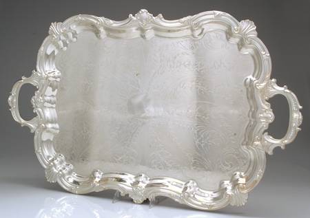 BIM1 (Silverplate, Hollowware) Large Footed Waiter Tray