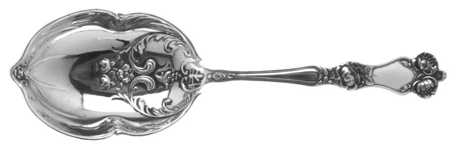 BMS30 (STERLING) Vegetable Serving Spoon (Solid)
