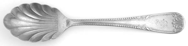 BZS2 (SILVERPLATE) Sugar Shell Spoon