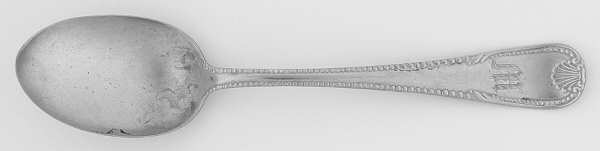 BZS2 (SILVERPLATE) Monogram Place/Oval Soup Spoon