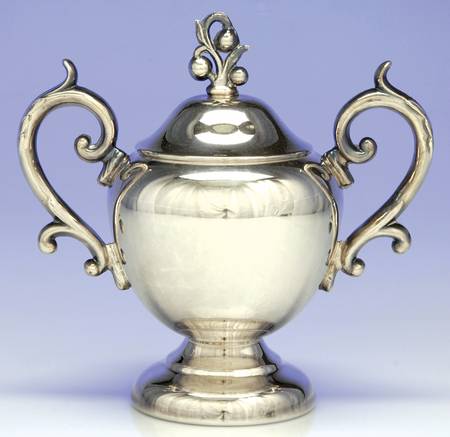 BIM2 (Silverplate, Hollowware) Sugar Bowl & Lid