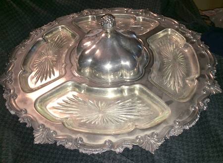 BIM3 (Silverplate, Hollowware) Lazy Susan with Liner