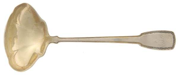 York (Sterling) Solid Piece Cream Ladle