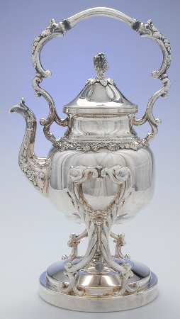 BIM6 (Silverplate, Hollowware) Kettle, Stand & Burner