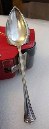 Roanoke (Sterling, 1918, No Monograms) Large Jelly Spoon