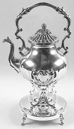 BIM7 (Silverplate, Hollowware) Kettle, Stand & Burner