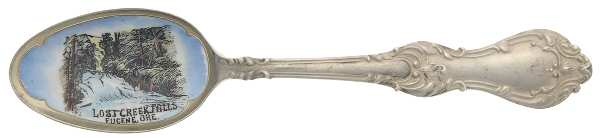 BMS32 (STERLING) Souvenir Spoon (Five O'Clock)