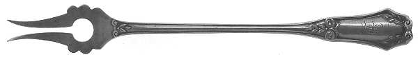 BMS34 (Sterling) Short Handle Pickle/Olive Fork